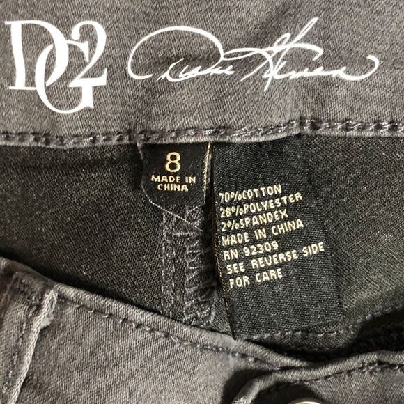 DG2 Diane Gilman Embroidered Skinny Jeans, 8 New with Tags - Picture 4 of 10